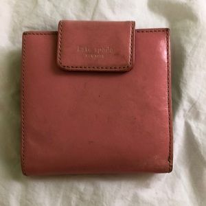 Kate spade pink and green wallet